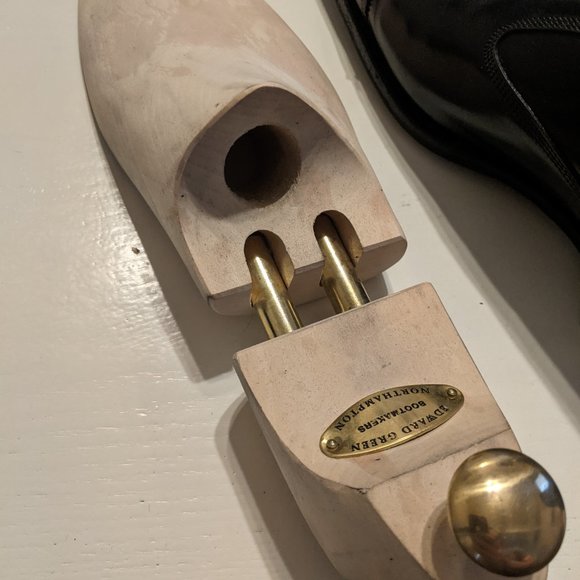 9/9.5 Edward Green Fawsley Black Dress Shoes - Picture 2 of 8